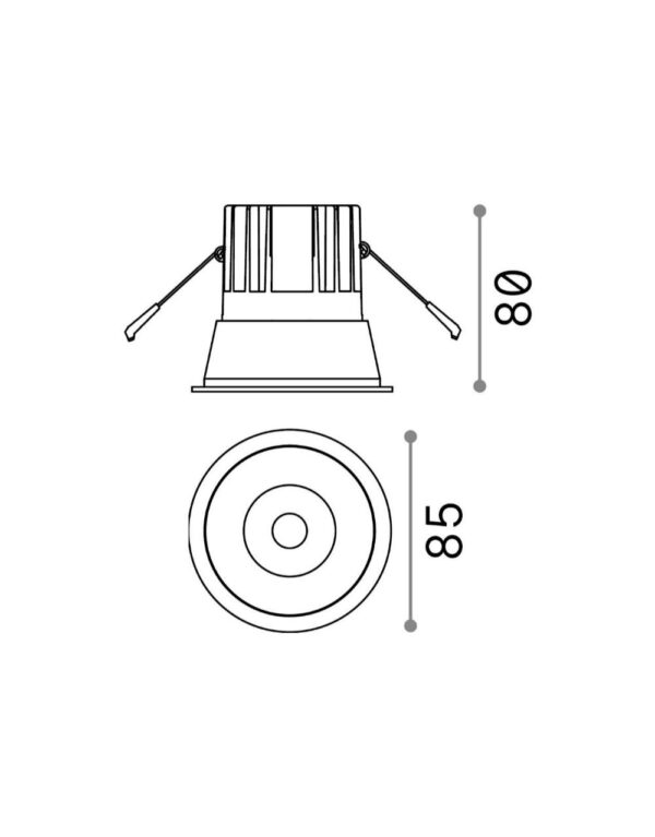 GAME TRIM ROUND 11W 3000K WH WH - 1-ID192291