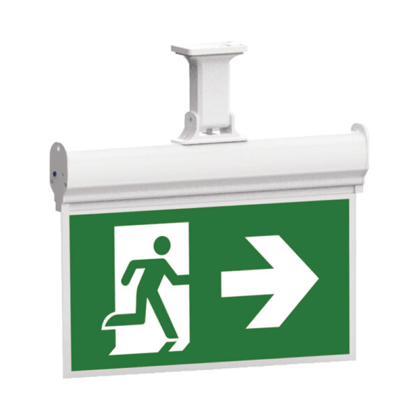 BRY-EXIT-LED-3W-HNG-IP20-WHT-EMERGENCY EXIT - BC14-01100