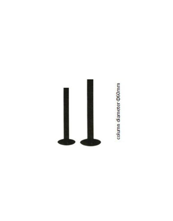 ΚΟΛΩΝΑ ΜΕΤΑΛΛΙΚΗ ΜΑΥΡΗ 2,50Μ Φ60 - 2-C207104