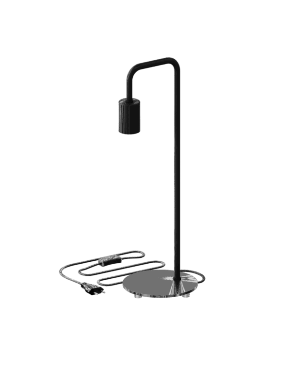 ΕΠΙΤΡΑΠΕΖΙΟ ΦΩΤΙΣΤΙΚΟ ΜΑΥΡΟ ΜΑΤ U-Line H53cm Ε27 MAX 60W ΜΕ ΚΑΛΩΔΙΟ KAI ΔΙΑΚΟΠΤΗ CALEX - 2-CX941100