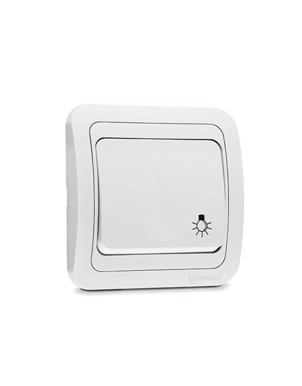 Acorn white polished steel O 14 x 16 cm - 1-UM2104