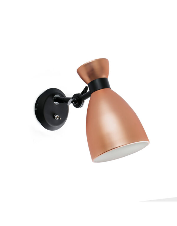 RETRO COPPER WALL LAMP 1 X E14 20W - 1-FR20045