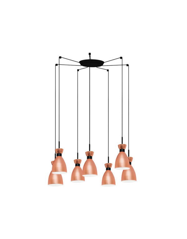 RETRO COPPER PENDANT LAMP 1xE14 20W 7L - 1-FR20046-7L
