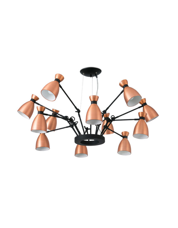 RETRO COPPER PENDANT LAMP 12L 12 X E14 MAX 20W - 1-FR20047