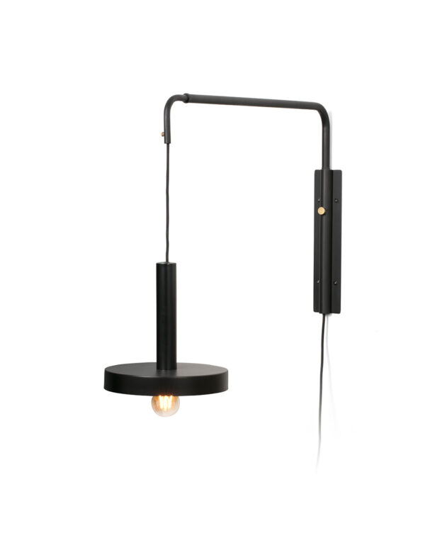 WHIZZ W/L EXTENSIBLE BLACK/SATIN GOLD 1xE27 - 1-FR20167