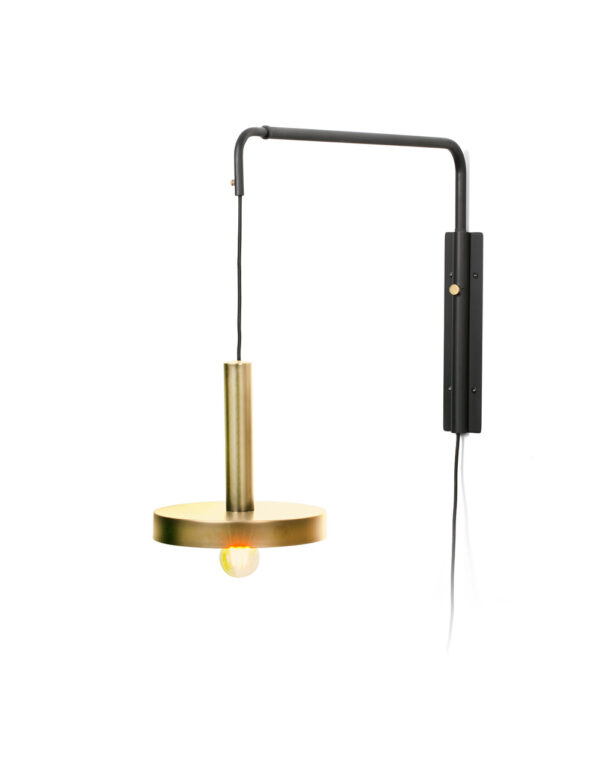 WHIZZ W/L EXTENSIBLE SATIN GOLD/BLACK 1xE27 - 1-FR20168