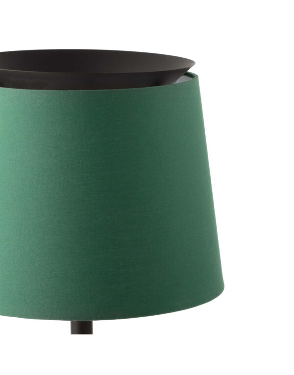 SAVOY BLACK WALL LAMP W/READER GREEN SHADE - 1-FR20303-94