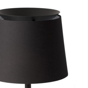 SAVOY BLACK TABLE LAMP W/BLACK SHADE - 1-FR20305-83