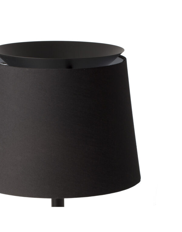 SAVOY BLACK TABLE LAMP W/BLACK SHADE - 1-FR20305-83
