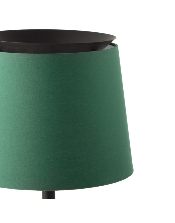 SAVOY BLACK TABLE LAMP W/GREEN SHADE - 1-FR20305-84