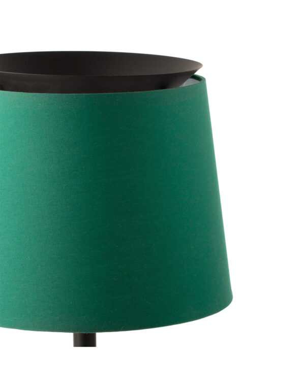 SAVOY WHITE FLOOR LAMP W/GREEN SHADE - 1-FR20307-87