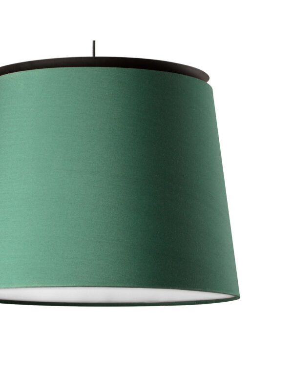 SAVOY BLACK PENDANT LAMP W/GREEN SHADE - 1-FR20309-91