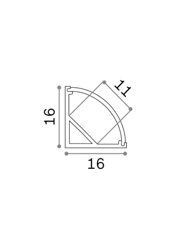 SLOT ANG TONDO D16xD16 2000 mm WH - 1-ID203126