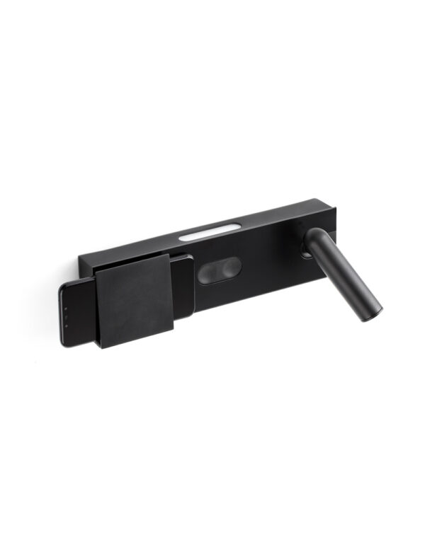 MAGOS BLACK WALL LAMP DIMMABLE WITH READER 3W 2700 - 1-FR20330