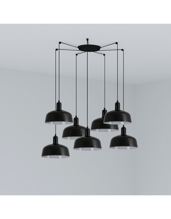 TATAWIN PENDANT SHADE M BLACK 1xE27 7L - 1-FR20340-120-7L