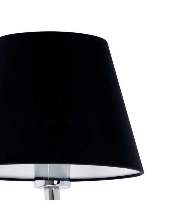 ETERNA CHROME WALL LAMP E27 15W BLACK SHADE - 1-FR24005-12