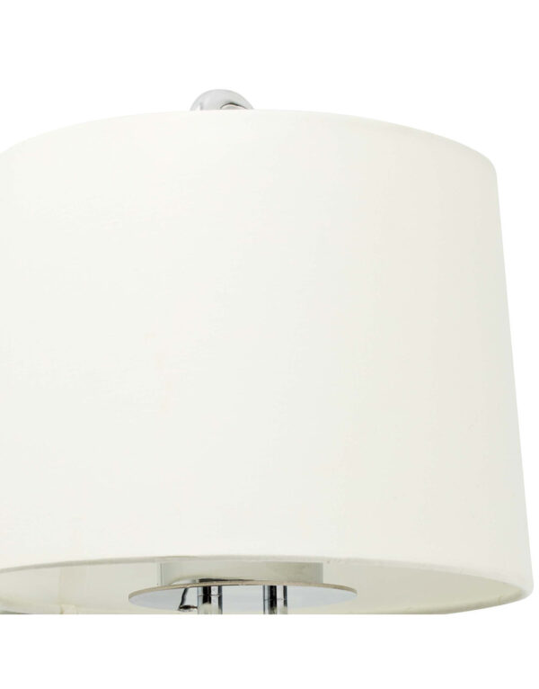 MONTREAL WHITE TABLE LAMP WHITE SHADE - 1-FR24034-04