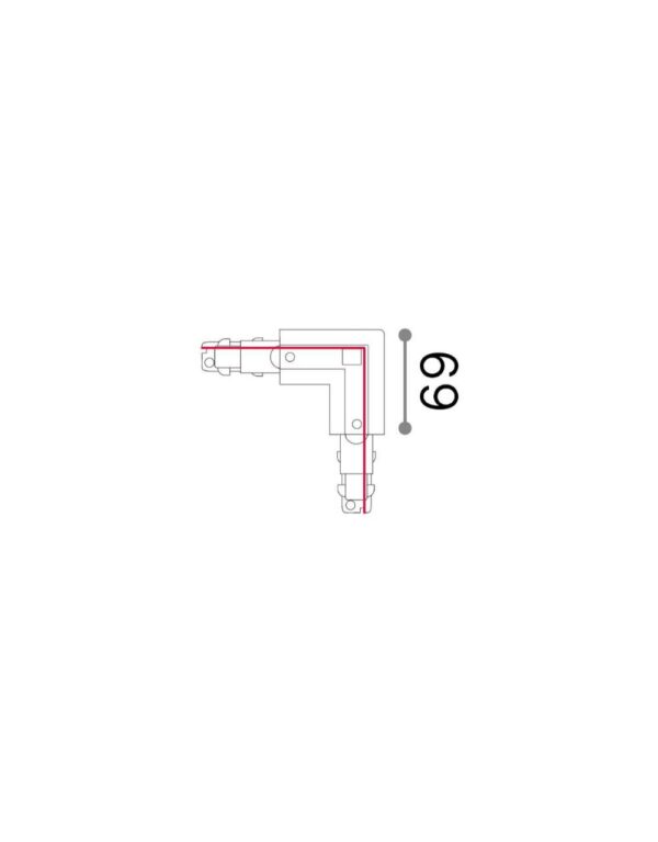 LINK 3-PHASE T.LESS L-CONN LEFT DALI 1-10V BK - 1-ID246598