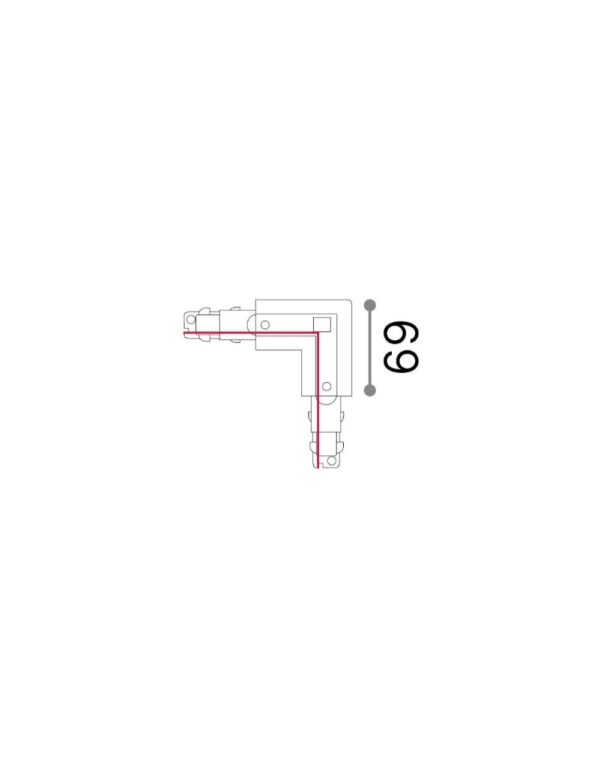LINK 3-PHASE T.LESS L-CONN RIGHT DALI 1-10V WH - 1-ID246628
