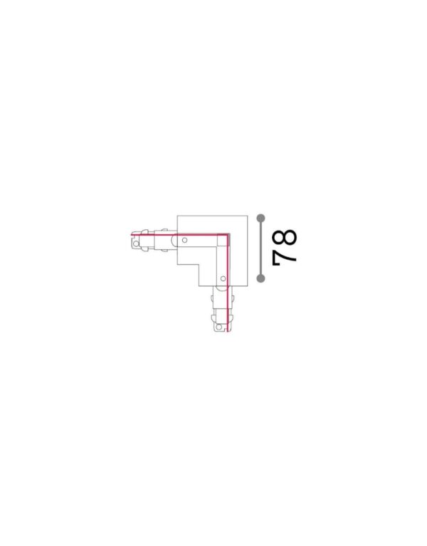 LINK 3-PHASE TRIM L-CONNECTOR LEFT DALI 1-10V WH - 1-ID256030