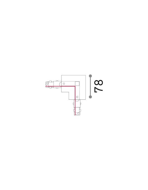 LINK 3-PHASE TRIM L-CONNECTOR RIGHT DALI 1-10V WH - 1-ID256061