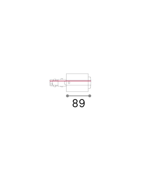 LINK 3-PH TRIM MAIN CONN END LEFT DALI 1-10V BK - 1-ID256078