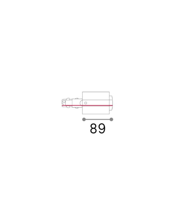 LINK 3-PH TRIM MAIN CONN END RIGHT DALI 1-10V WH - 1-ID256146