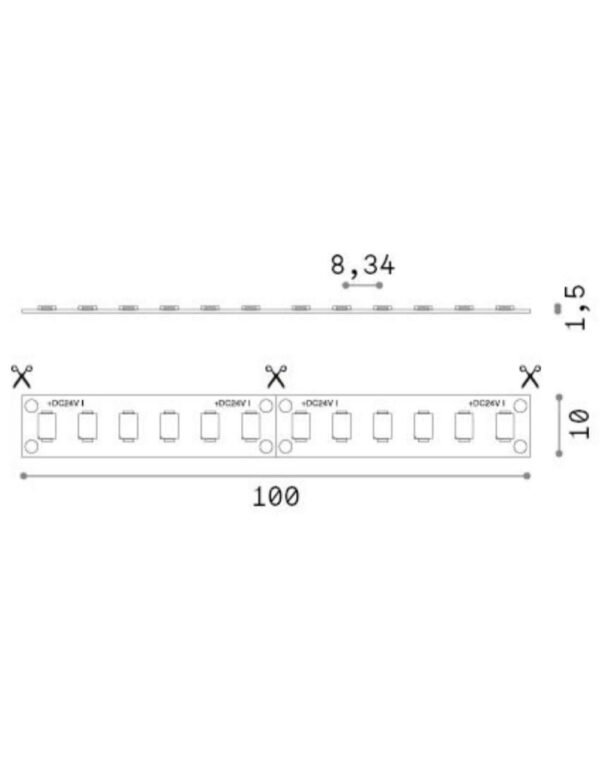 STRIP LED 120 SMD 15W/M 2700K CRI90 IP20 - 1-ID272498