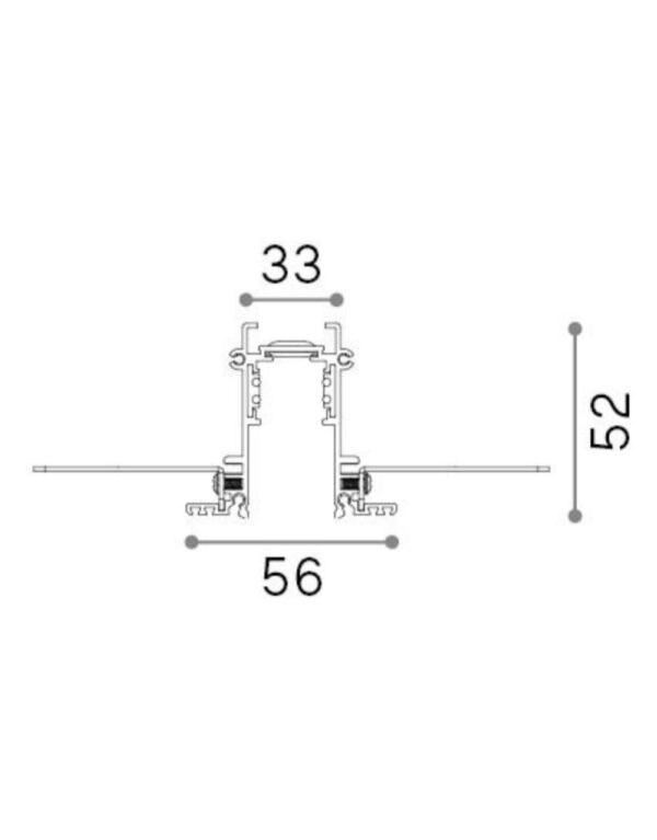 EGO PROFILE RECESSED 1000 mm WH - 1-ID282923