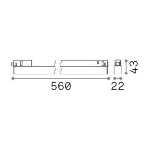 EGO WIDE 13W 3000K ON-OFF WH - 1-ID283036