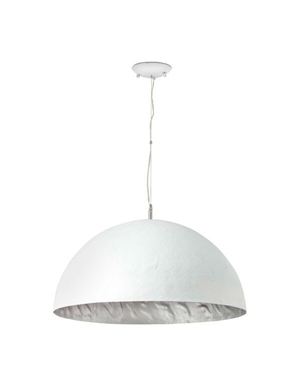 MAGMA-Q WHITE AND SILVER PENDANT LAMP 3 X E27 60W - 1-FR28398