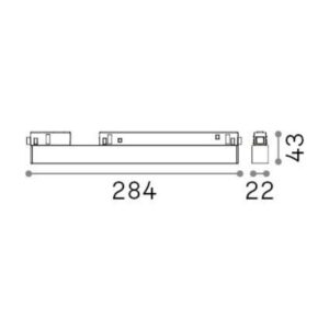 EGO ACCENT 13W 3000K DALI BK - 1-ID286075