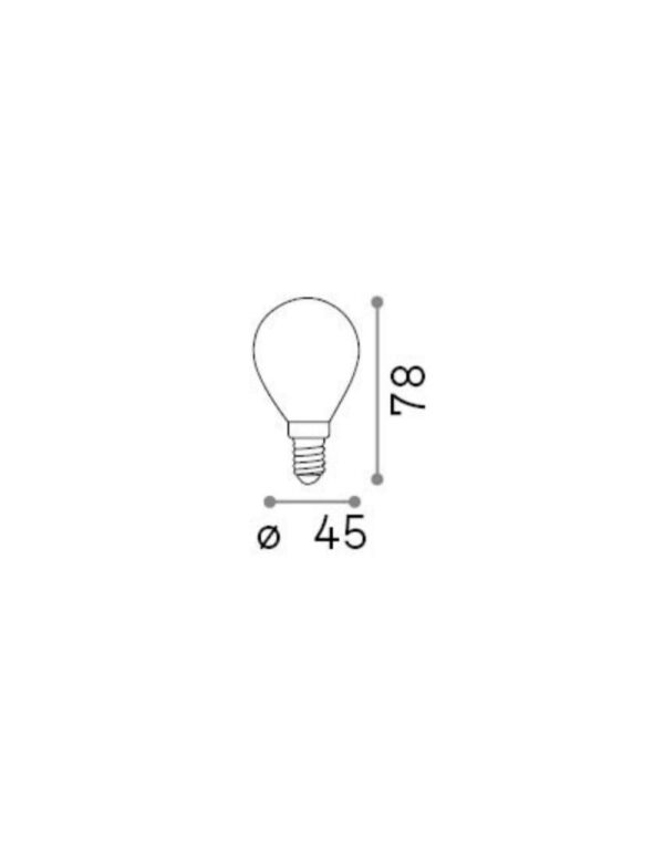 E14 SFERA 4W 3000K CRI90 BIANCO - 1-ID289212