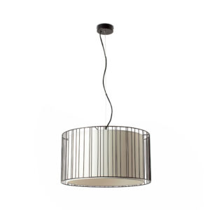 LINDA BLACK PENDANT LIGHT 1 X E27 100W - 1-FR29313
