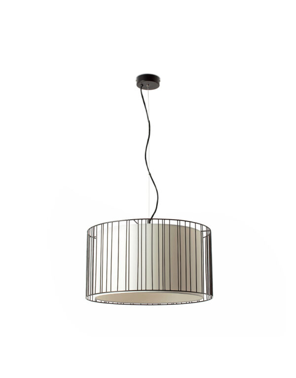 LINDA BLACK PENDANT LIGHT 1 X E27 100W - 1-FR29313