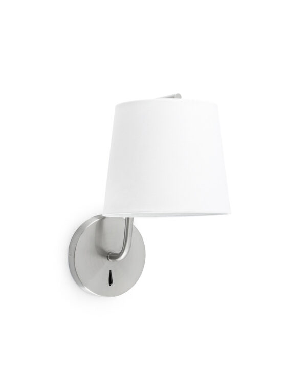 BERNI SATIN NICKEL WALL LAMP 1 X E27 20W - 1-FR29328