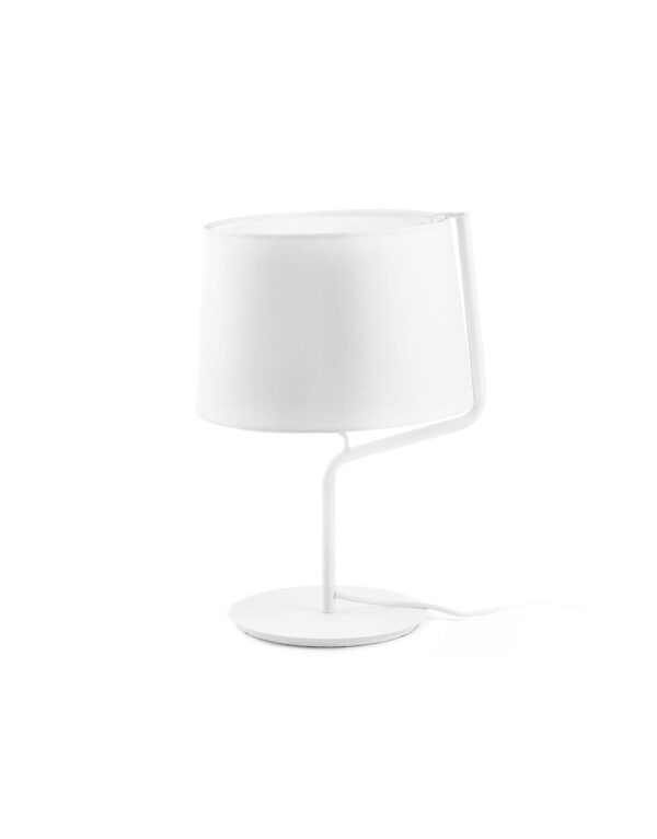 BERNI WHITE TABLE LAMP 1 X E27 20W - 1-FR29332