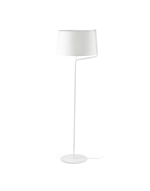 BERNI WHITE FLOOR LAMP 1 X E27 20W - 1-FR29335