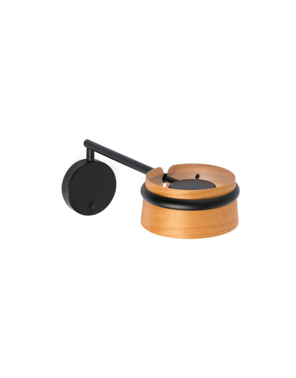 LOOP CHERRY WOOD ARTICULATED WALL LAMP LED DIMM - 1-FR29566