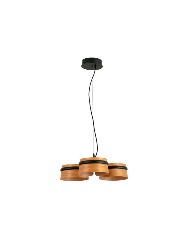 LOOP CHERRY WOOD PENDANT LED 3X6W 2700K - 1-FR29567