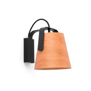 STOOD BLACK+WOOD WALL LAMP E27 MAX 20W - 1-FR29844