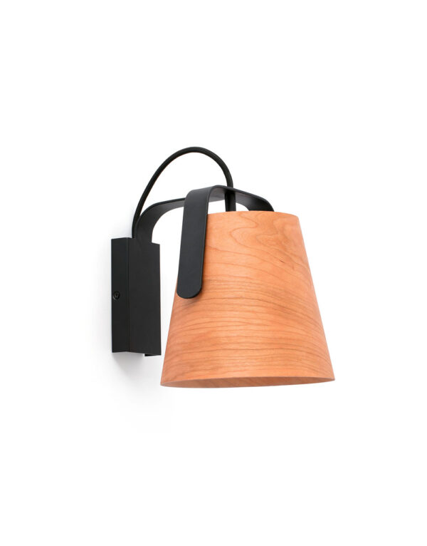 STOOD BLACK+WOOD WALL LAMP E27 MAX 20W - 1-FR29844
