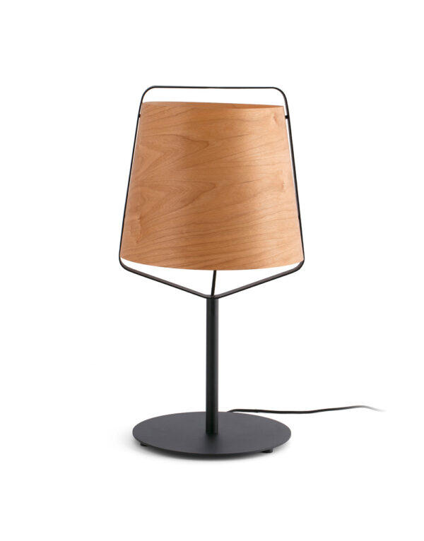 STOOD BLACK TABLE LAMP E27 + WOOD MAX 20W - 1-FR29846