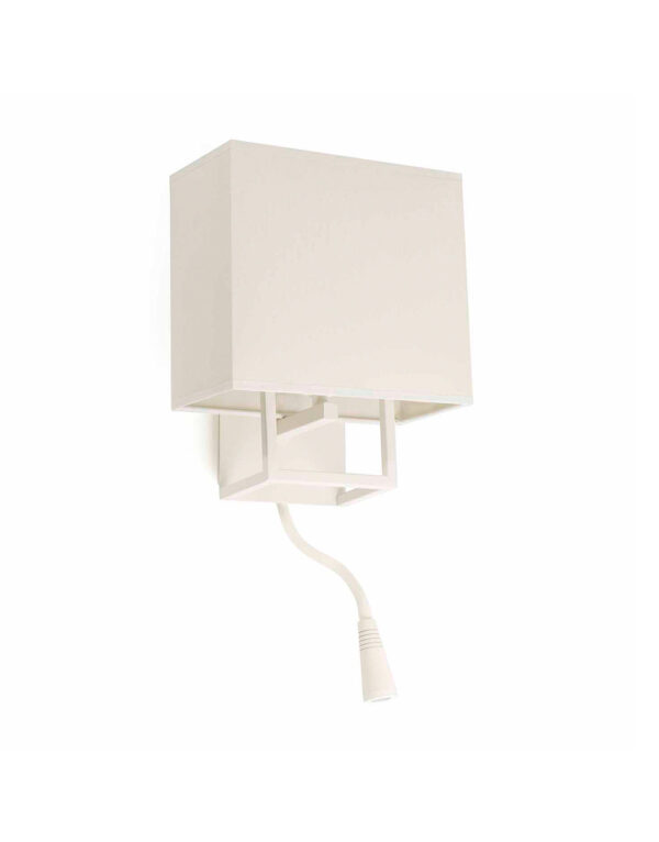 VESPER BEIGE WALL LAMP WITH READER LED 1 X E14 20W - 1-FR29982
