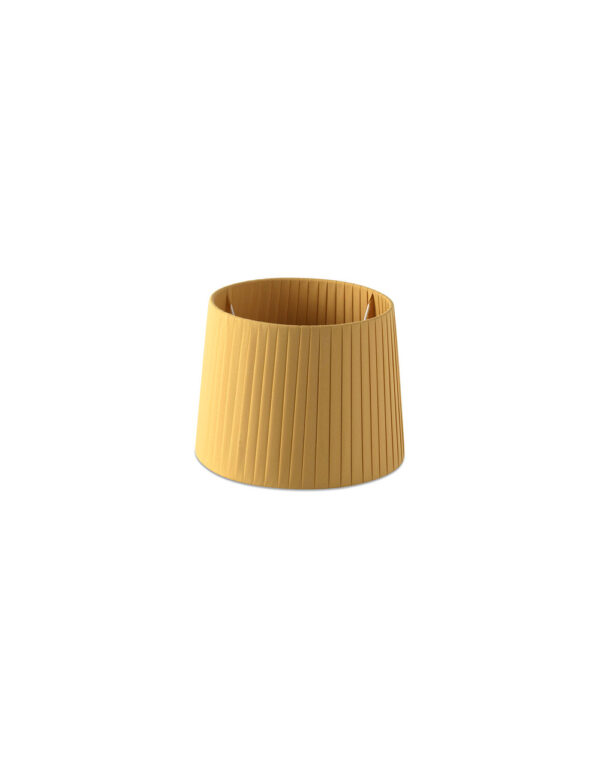 RIBBONED SHADE E27 o215*160*o190 YELLOW - 1-FR2P0616