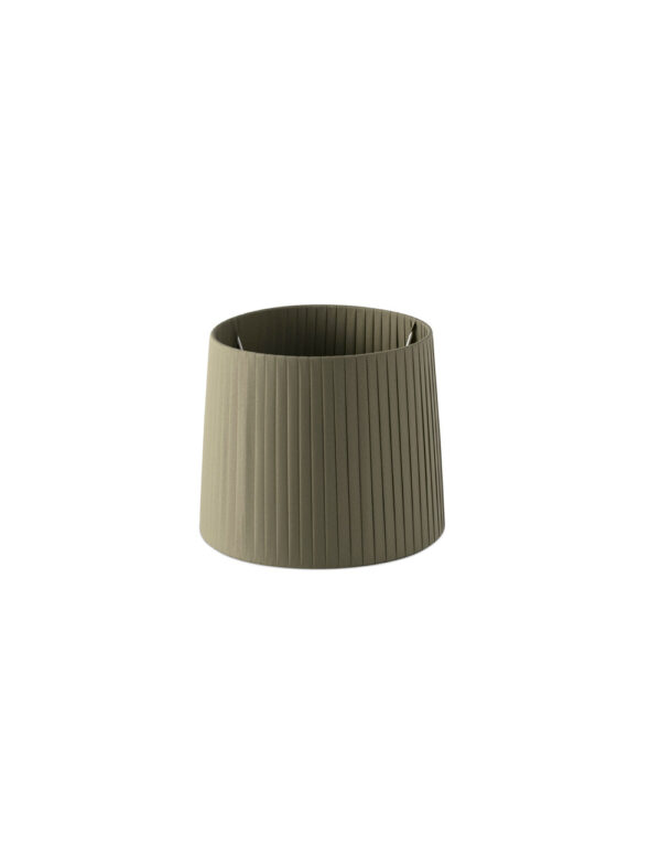 RIBBONED SHADE E27 o250*200*o200 GREEN - 1-FR2P0627