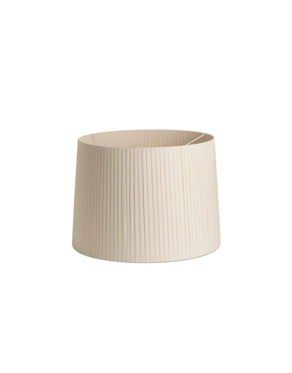RIBBONED SHADE E27 o500*350*o450 BEIGE + DIFFUSER - 1-FR2P0645