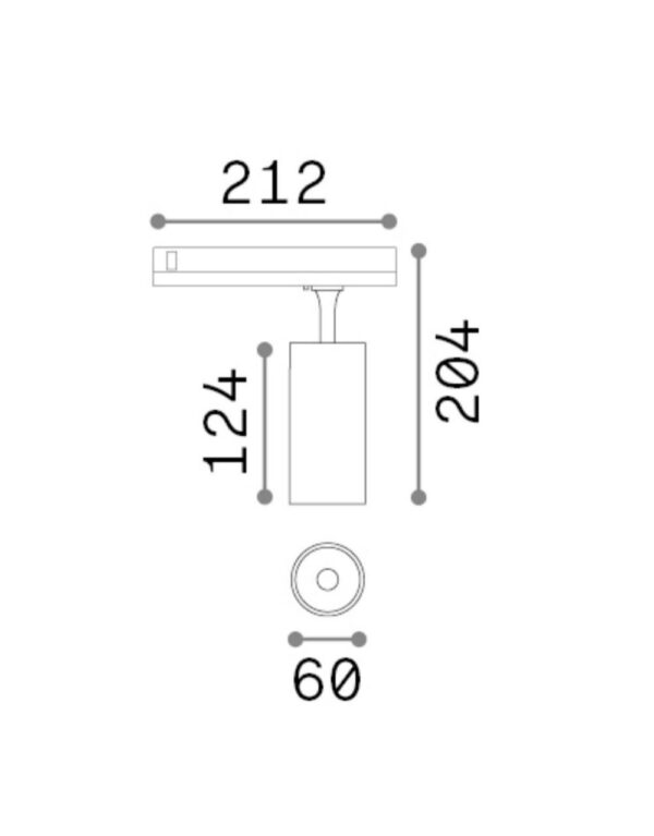 FOX TR 3-PHASE 15W CRI90 3000K 1-10V BK - 1-ID302553
