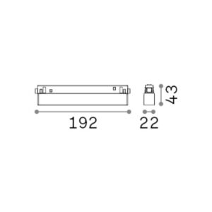 EGO ACCENT 07W 3000K 1-10V BK - 1-ID303499
