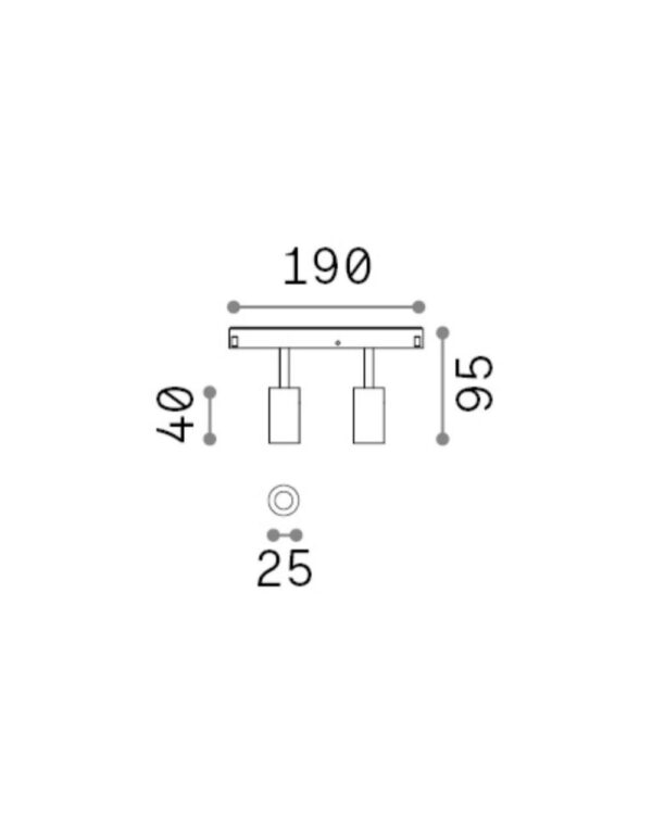 EGO TRACK DOUBLE 05W 3000K 1-10V WH - 1-ID303611
